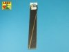 Aber BR12 Brass round rods Ø 1,2mm length 250mm x 3 pcs.